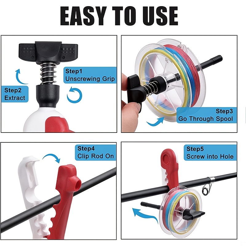 Make Fishing Easier Portable Adjustable Reel Spooler Tool! - Temu Canada