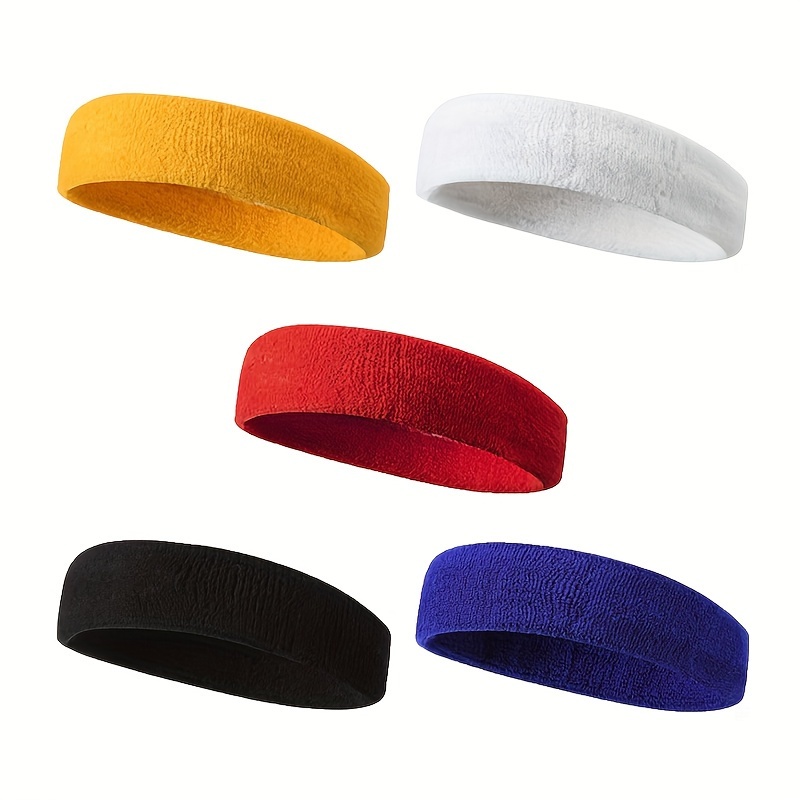 Women/Men Cotton Elastic Sweatband Sport Headband Running Fitness Head Band  Hair Bandage Cycling Prevent Sweat
