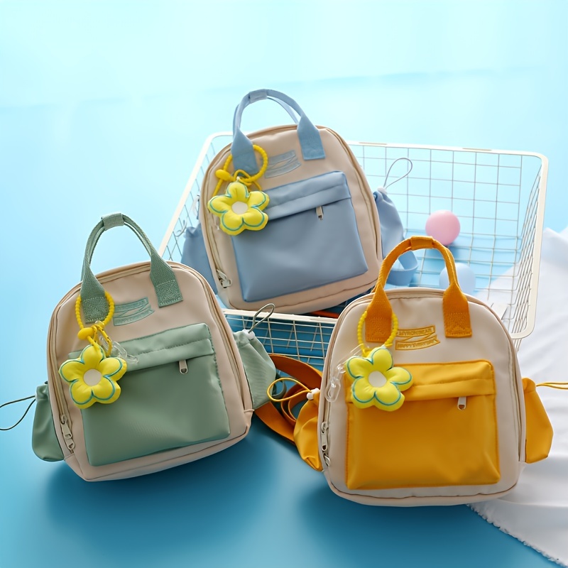 Lindas mini mochilas con accesorios, mini mochila estética para