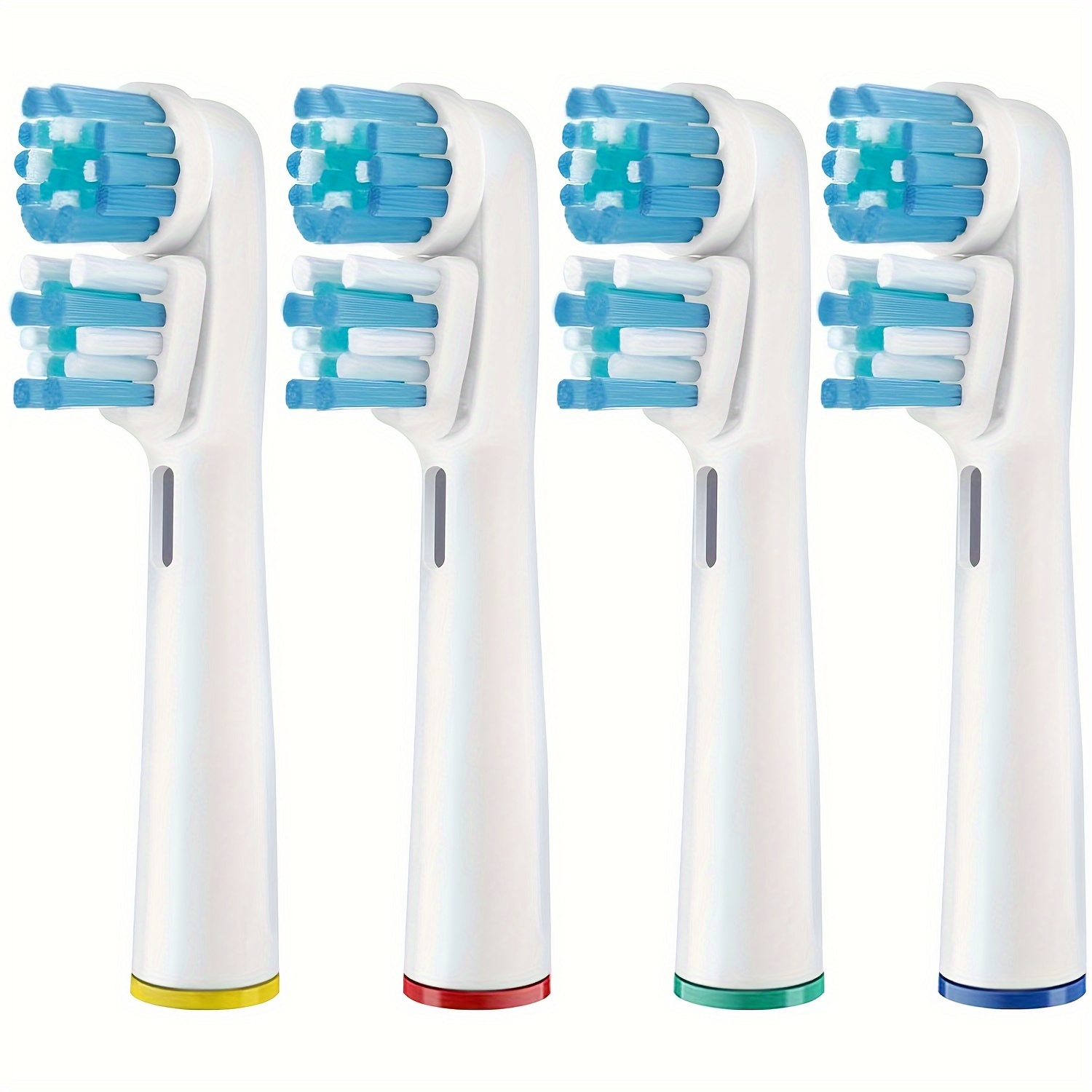 4pcs/8pcs Dual Clean Replacement Toothbrush Heads, Compatible With Oralb  Electric Toothbrush, Double Heads And Soft Bristle For Superior Cleaning And