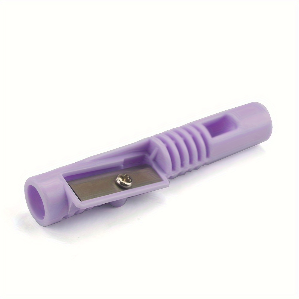 Single-hole Whistle-shaped Macaron-colored Stationery Sharpener With Pen Extension Function, Eyebrow Pencil Lip Liner Eyeliner Sharpener 241a-(mc)