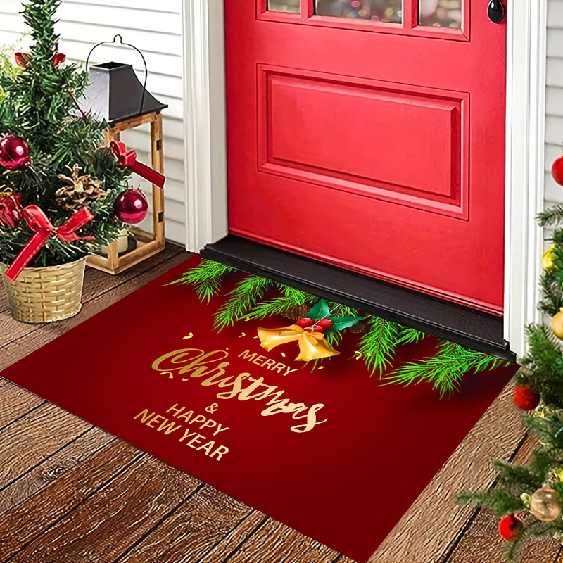 Christmas Element Diatom Mud Door Mat Non slip Waterproof - Temu