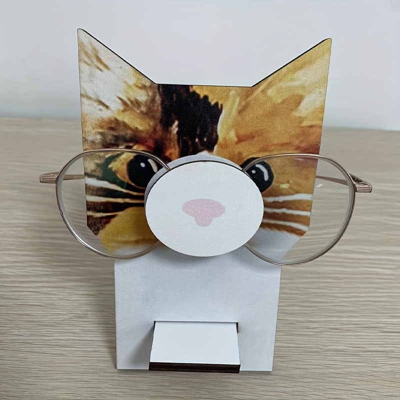 Wooden Glasses Display Stand Shelf Rack Eyeglasses Holder