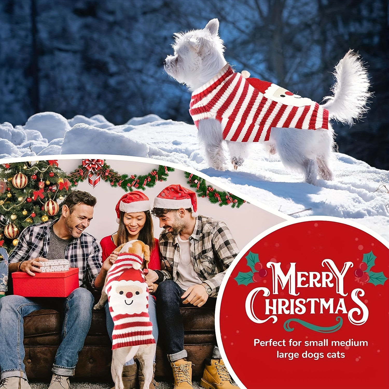 Holiday pet clearance sweaters