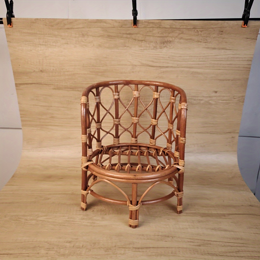 retro photography chair woven rattan chair photoshoot props photography posing furniture details 5