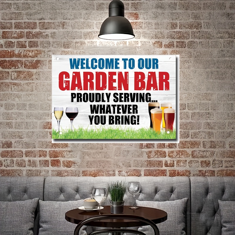 Garden Plaque BBQ Area Bar Home Sign Man Cave Shed Signs Home Friendship  Gift 