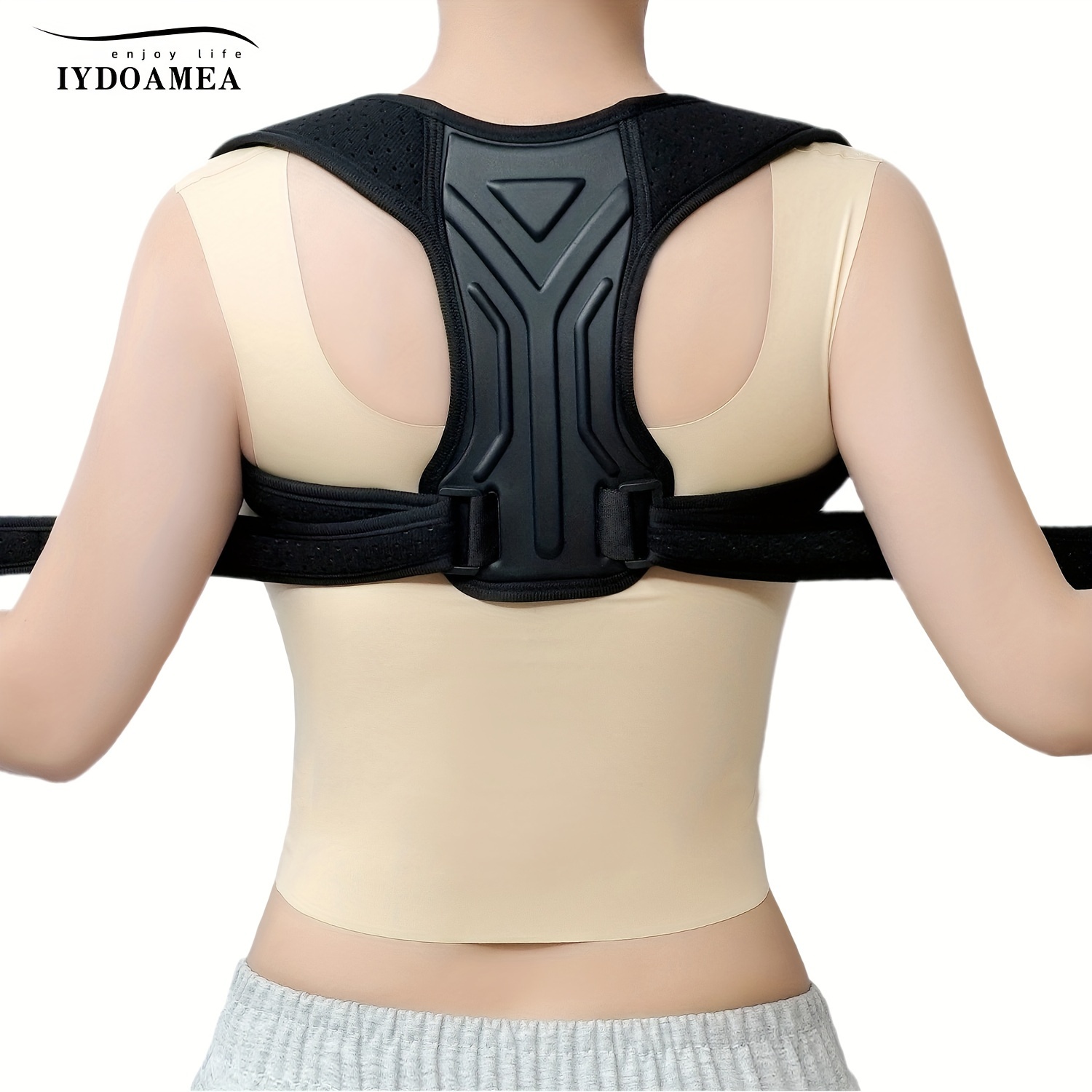Adjustable Lumbar Back Posture Corrector Spine Back Support Hunchback  Correction for Women Men Back Shoulder Neck