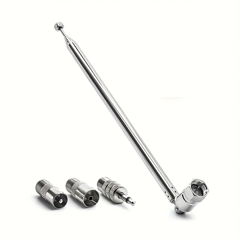 FM Antenna, Ancable 75 Ohm Indoor FM Telescopic Radio Antenna F Type Male  Plug Connector with Adapter for Bose Onkyo Yamaha Pioneer Marantz Indoor