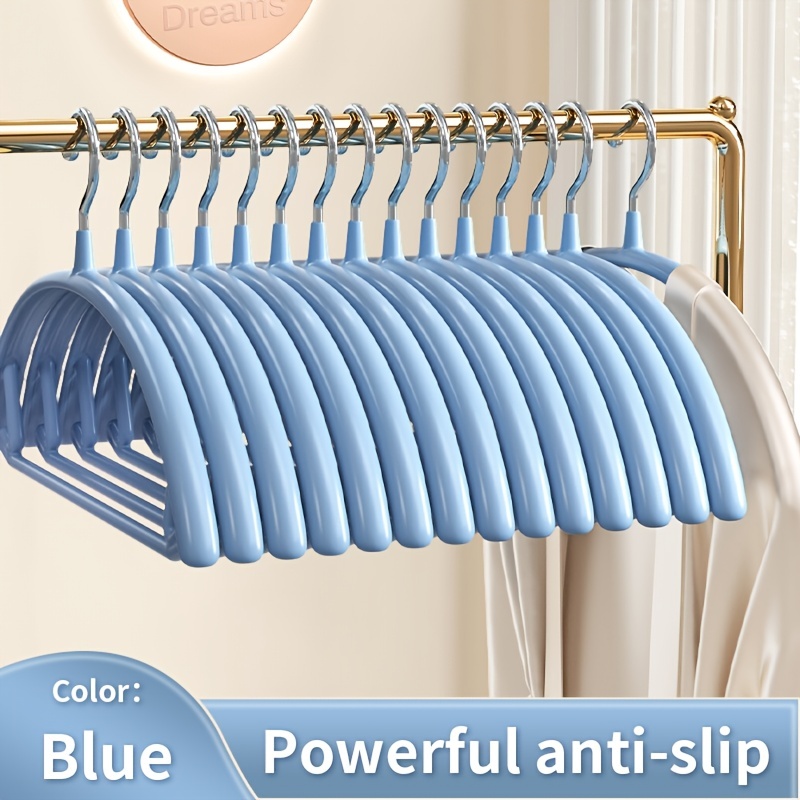 20pcs Heavy Duty Plastic Clothes Hangers With Non-slip Pads For Wet/dry  Clothes Storage, Space-saving Closet Wardrobe Hanger, Easy To Store And  Carry