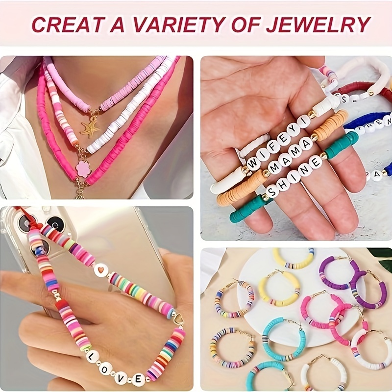 Clay Beads Making Kit 24 Colors Friendship Bracelet Soft - Temu