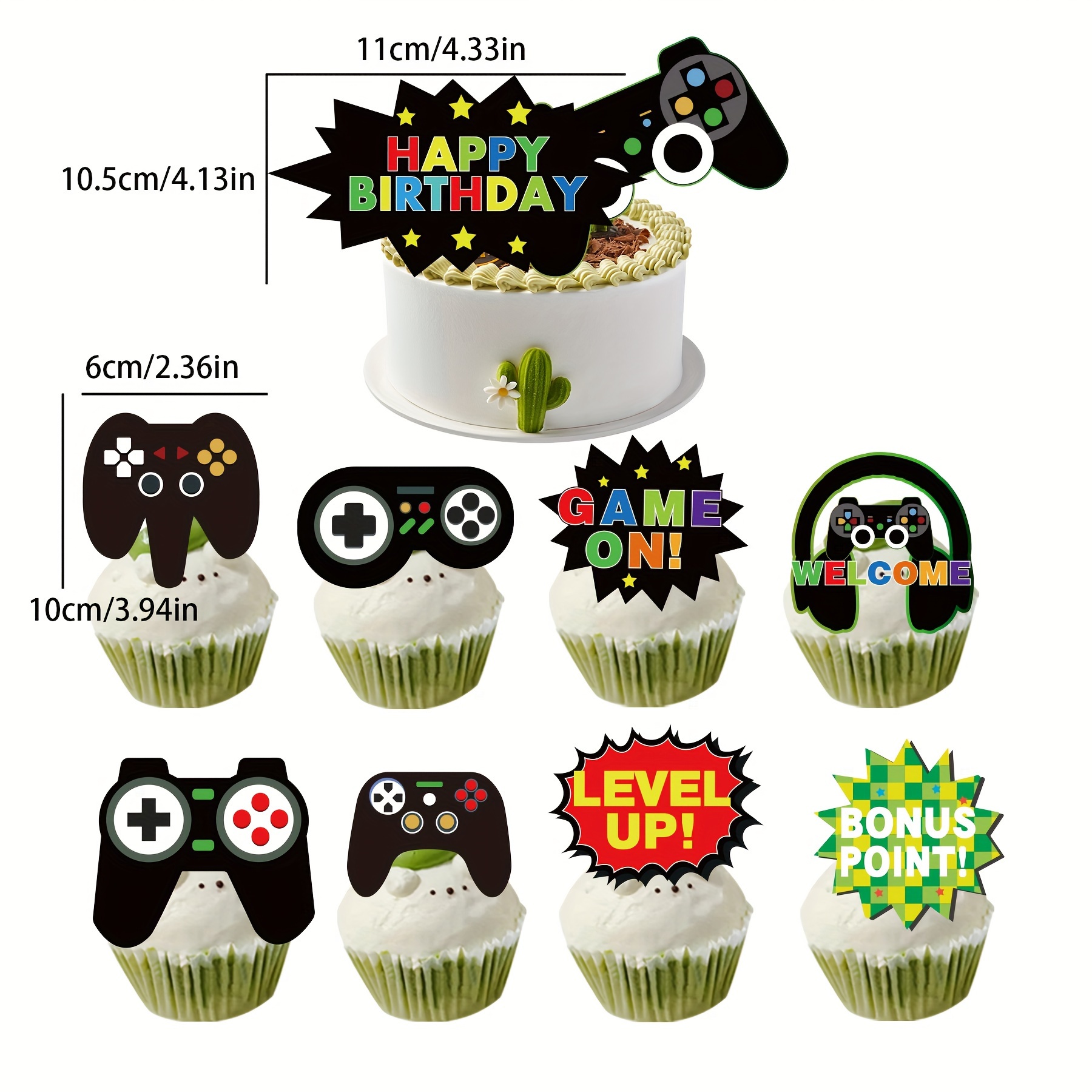 Birthday Video Game Cake Topper, Video Game Theme Party Cake Decoration,  Level 13 Unlocked Cake Topper For Kids, Cake Decor Supplies, Baking Decor  Supplies, Party Decor Supplies - Temu Australia