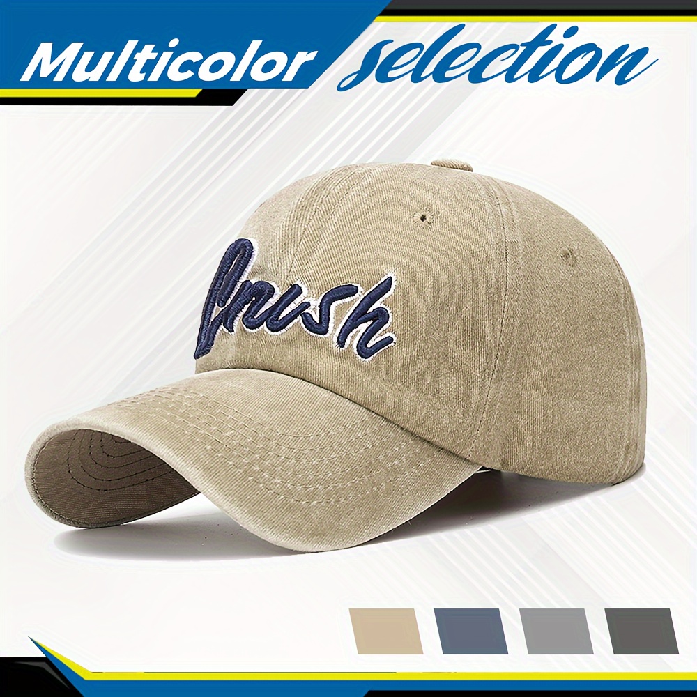 Gorra militar para hombre, gorro informal de algodón lavado, Estilo  Vintage, Unisex, para verano, 2022