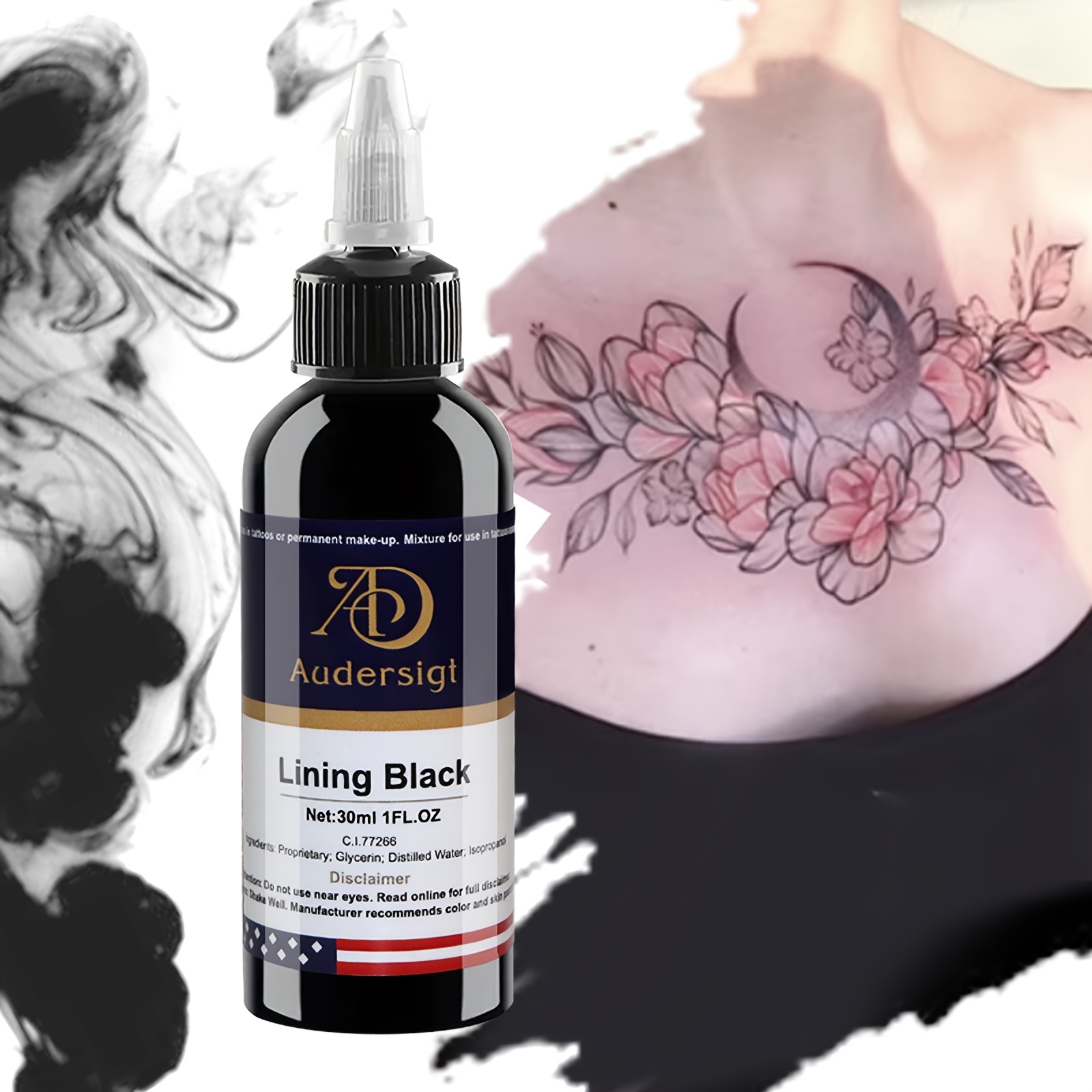 Black Tattoo Ink Professional Tattoo Tattoo Painting - Temu