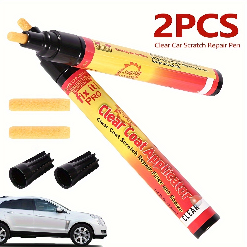 2Pcs Fix Car Scratch Repair Paint Pen Clear Coat Remover