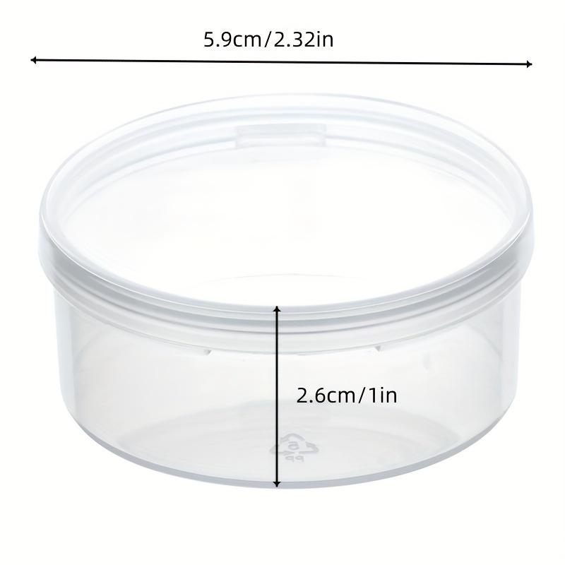 Clear Round Plastic Container