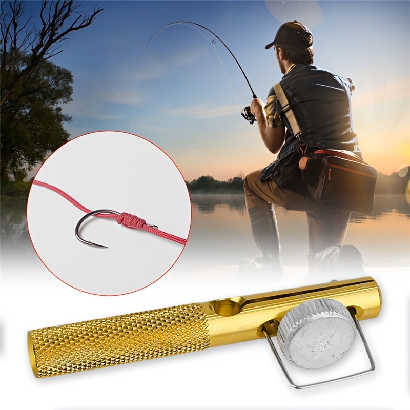 Metal Fishing Line Hook Knot Tying Tool with Detacher - Easy Knot Removal  and Tackle Management