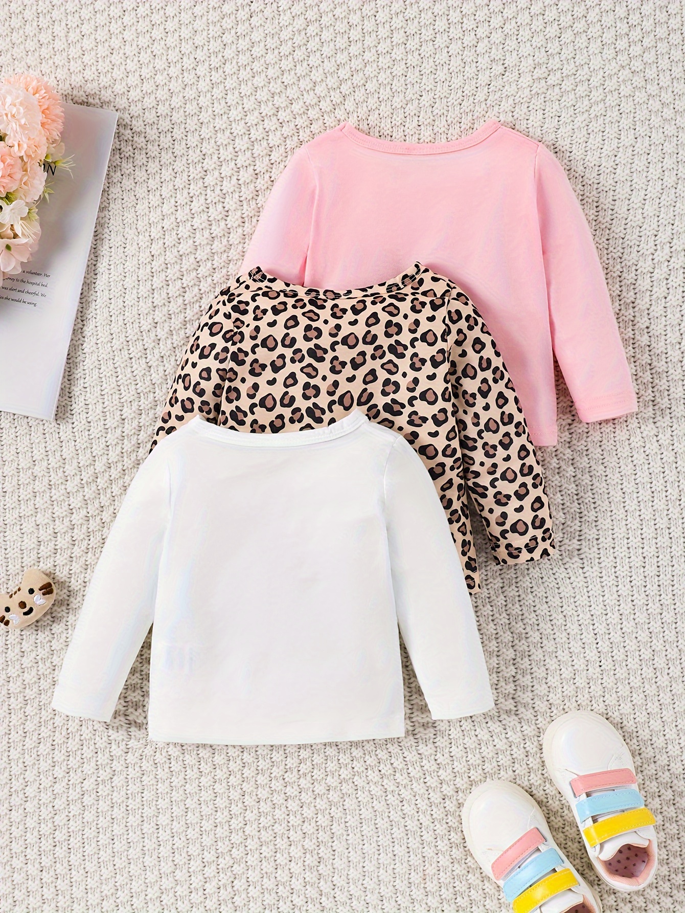 Baby Girls' Fashion Tops Long Sleeve Round Neck Casual - Temu
