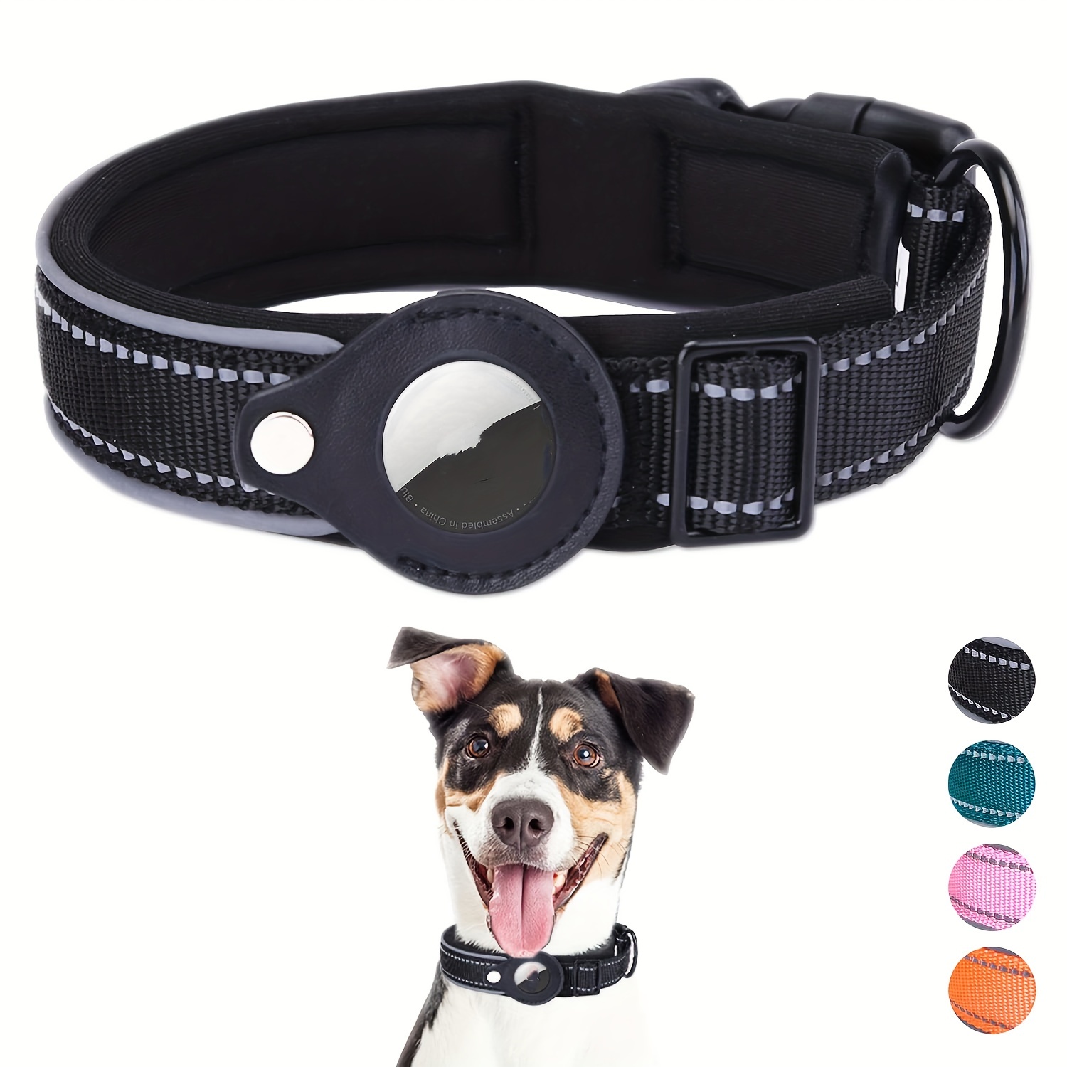 Support Airtag pour collier pour chien - Noir