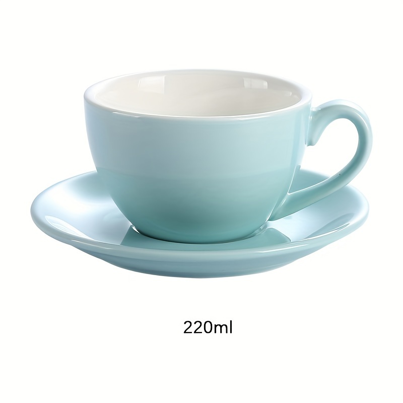 Ceramic Coffee Cups, Coffee Cup and Saucer Set, Pottery Coffee Cups,  Cappuccino Coffee Mug, Coffee Cup for Sale, Tea Cup, White / Green / Blue /