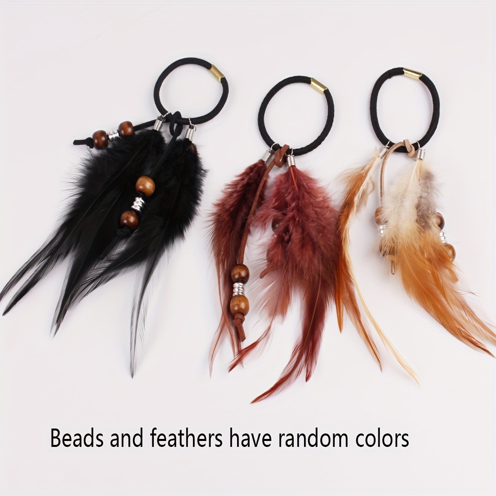 Feather hair shop rings