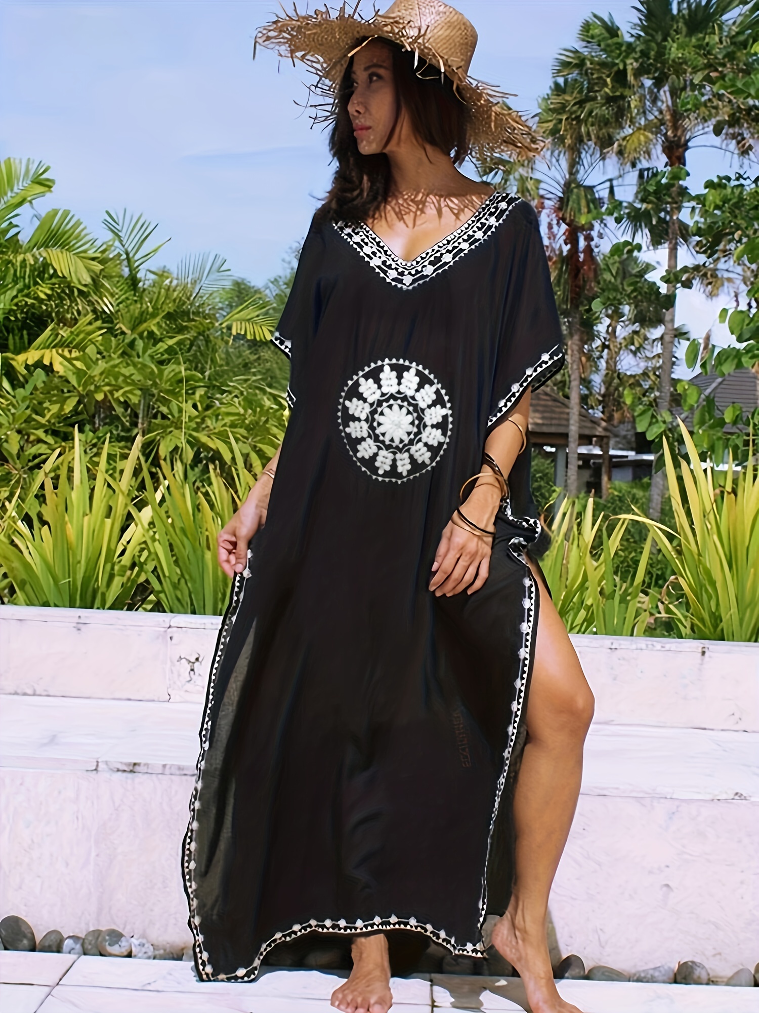Summer Boho Dress Ethnic Sexy Print Retro Vintage Dress Tassel Beach Dress  Bohemain Hippie Dress Robe Vestidos Mujer