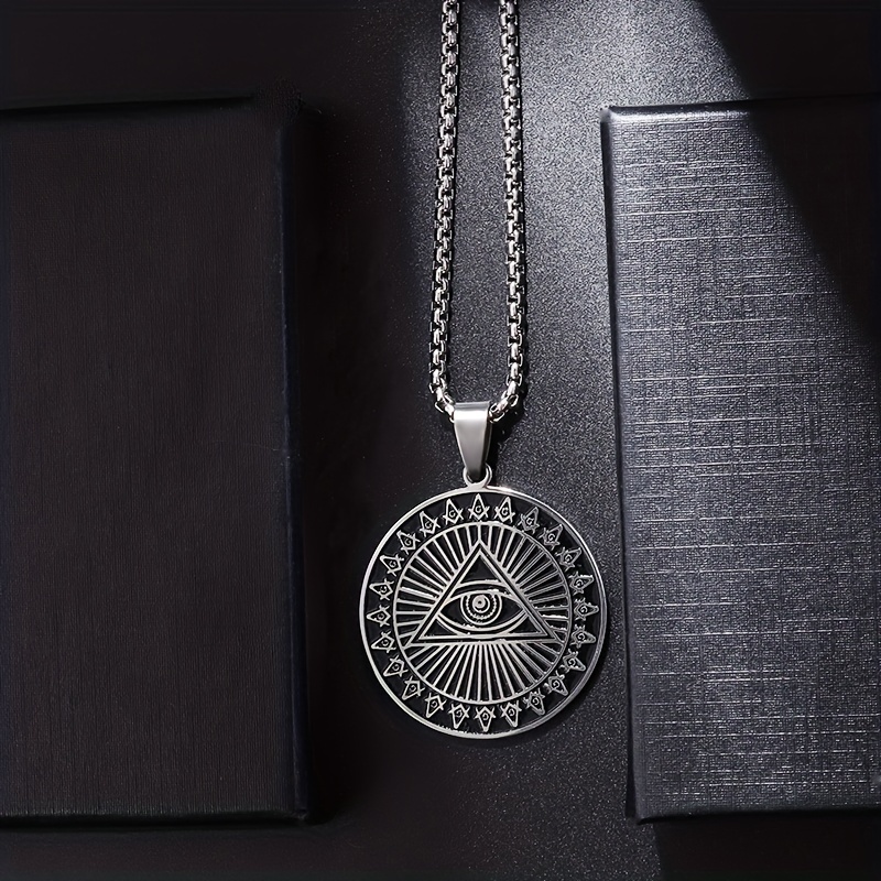 Providence Eye Pendant Necklace Retro Freemasonry