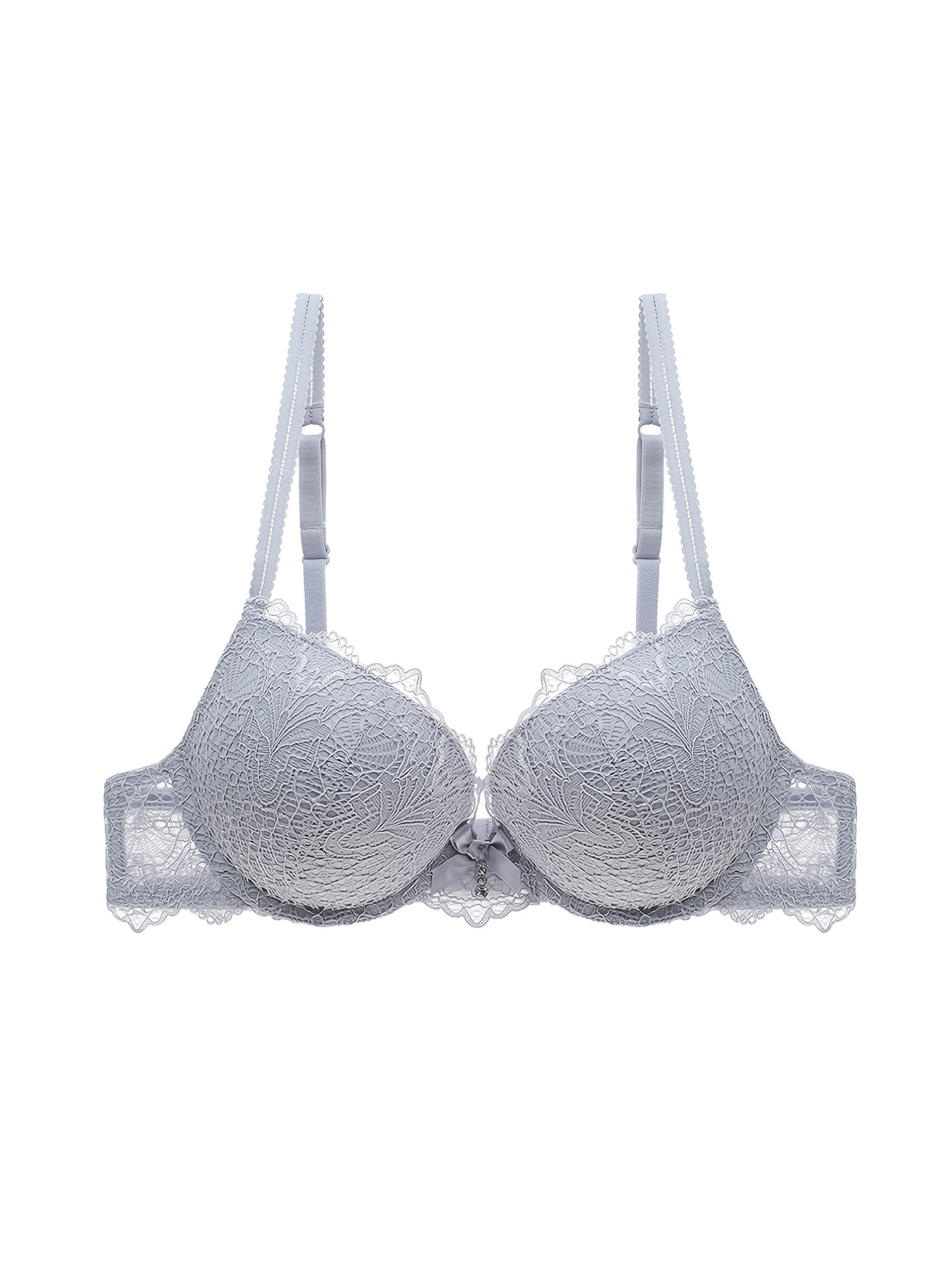 Victoria's Secret dream angel floral lace push up bra white size 36D