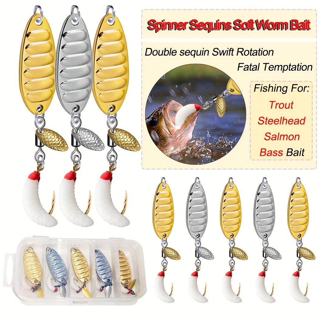 5pcs Spinner Baits Fishing Lure Buzzbait Metel Jig Jigging Spoon Lure  Willow Colorado Blade Lure Making Supplies Crappie Bass - AliExpress