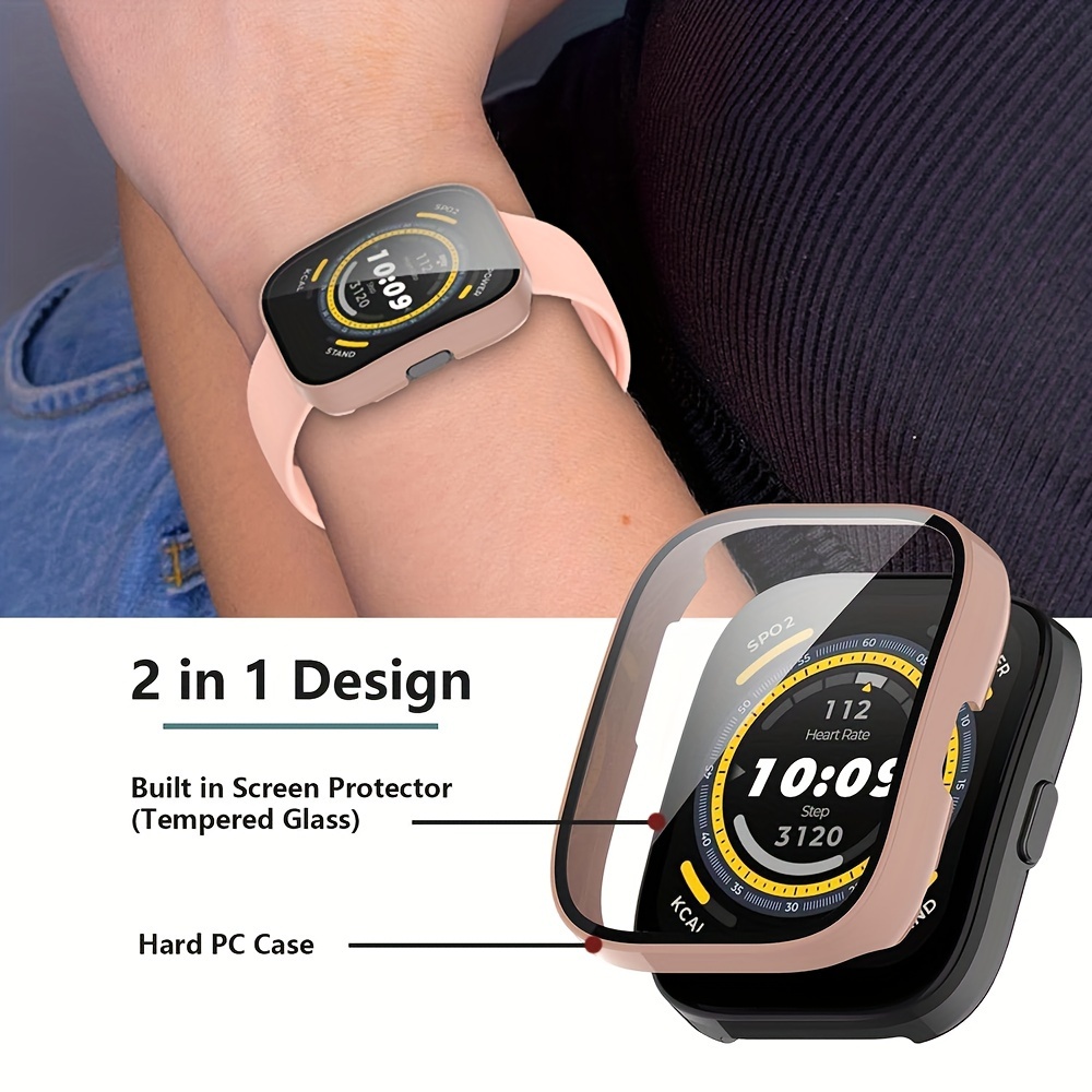 Huanledash Watch Screen Protective Case for Amazfit Bip 5 Full