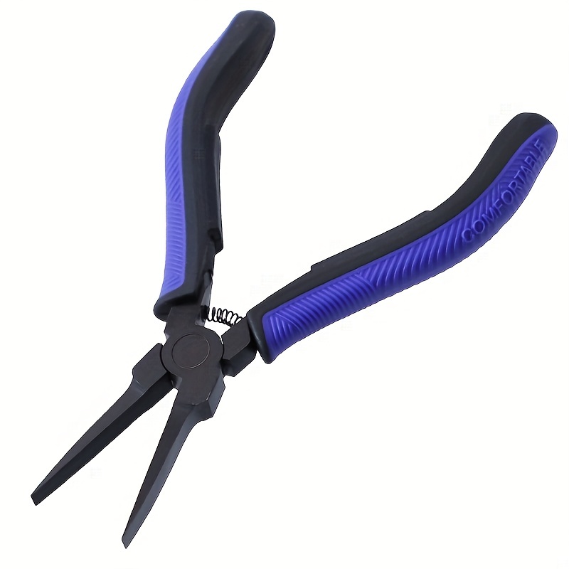 Thin Flat Nose Pliers Smooth Jaw Cr v Mini Craft Pliers With - Temu