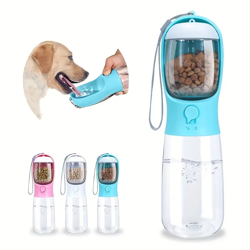 Portable Dog Water Bottle With Food Container - Leak Proof 2-in-1 Pet Water  Bottle For Walking, Hiking, And Travel - Keep Your Dog Hydrated And  Nourished On The Go - Temu