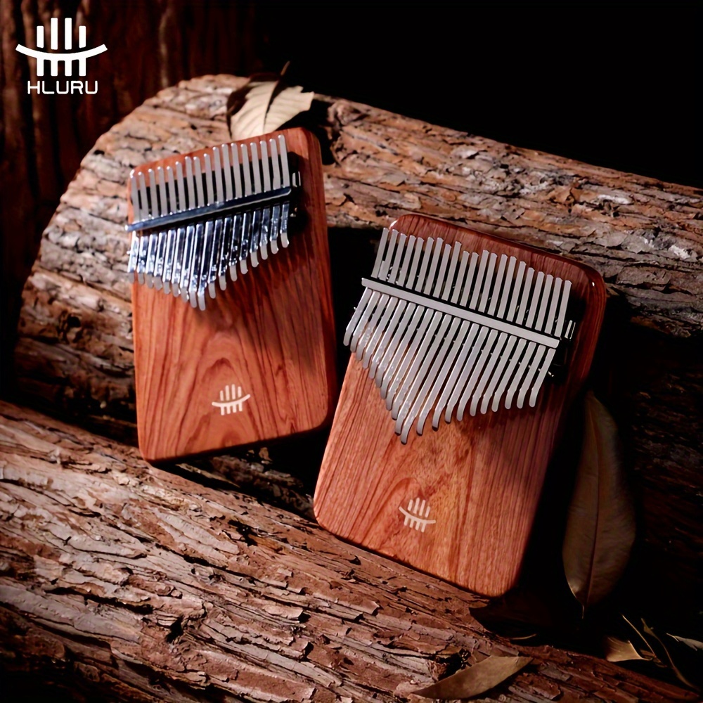 Seeds Double Layer Kalimba Thumb Piano Kalimba Mbira Black Walnut