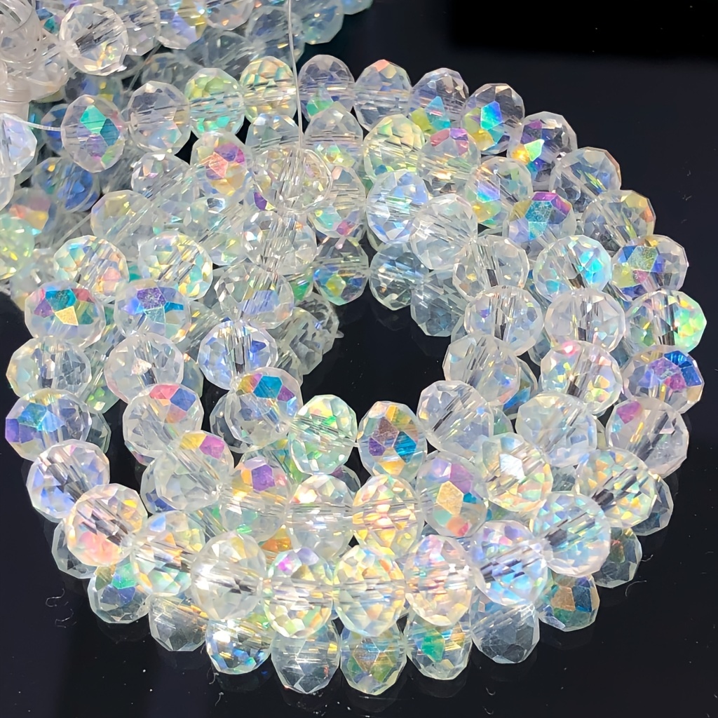 About Diy Glass Beads Jewelry Making Set Beaded Bracelet - Temu