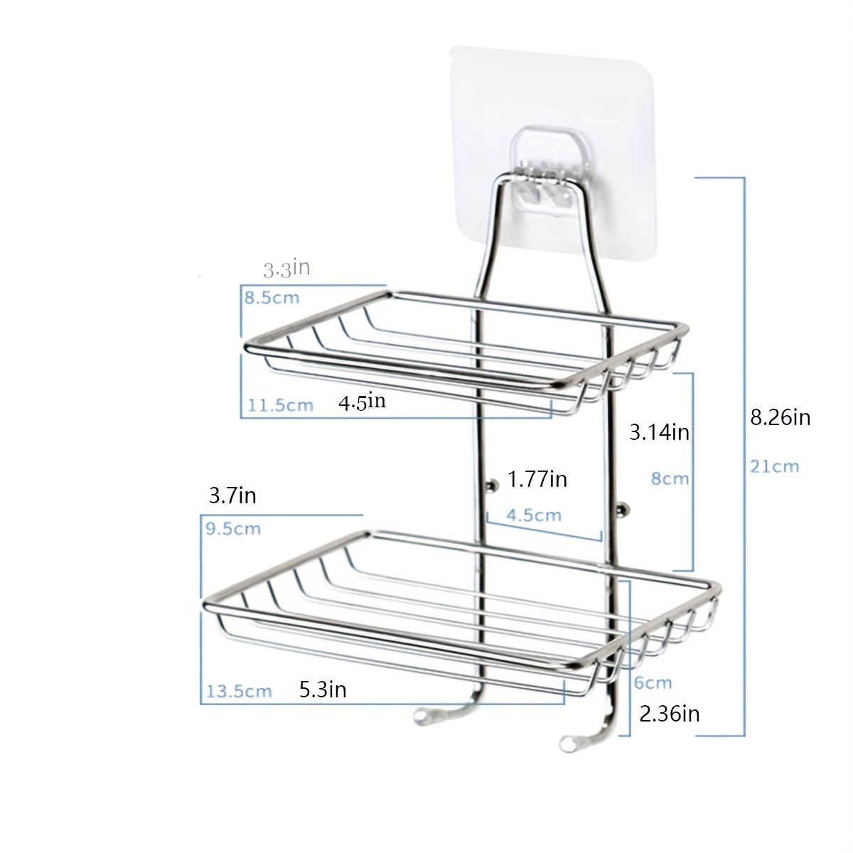 Stainless Steel Soap Rack, Shower Sponge Holder Tray, Free Punching Bathroom  Shelf, Wall Mounted Soap Case, Rust Proof Soap Dish For Bathroom Kitchen  Tub - Temu