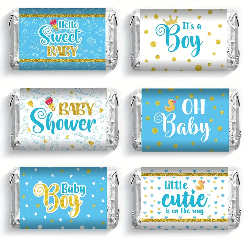 Baby Shower Candy Wrappers Mini Chocolate Wrapping Paper - Temu