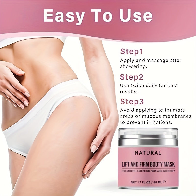  Booty Mask with Firming and Lift Skin: Enaskin Naturals B Tight  Brazilian BumBum Cellulite Cream - Leave on Booty Mask for Promotes a  Smooth and Firm-Looking Derriere - 80ML 