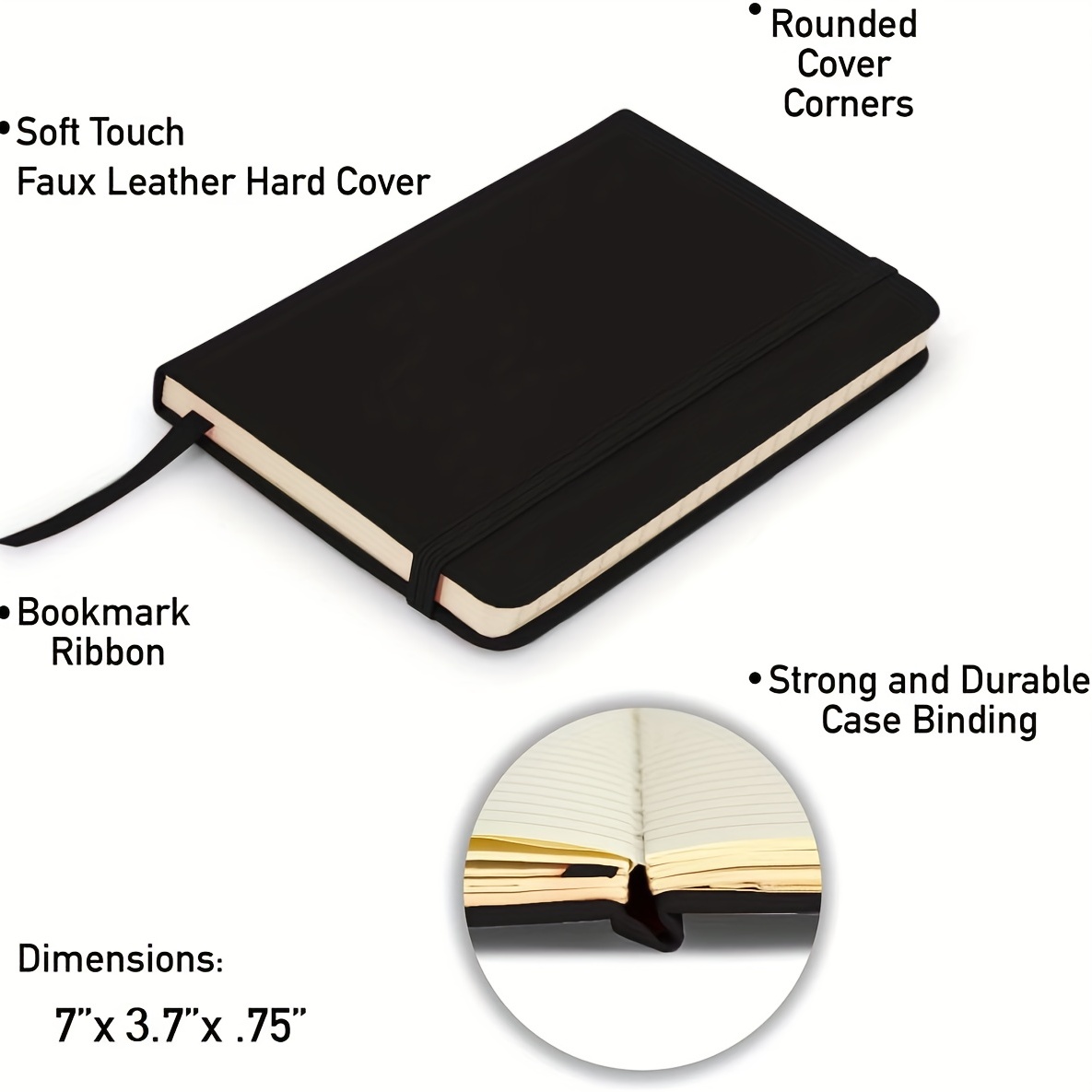 A6 Pocket Notebook Mini Ruled Lined Journal Portable Smooth - Temu