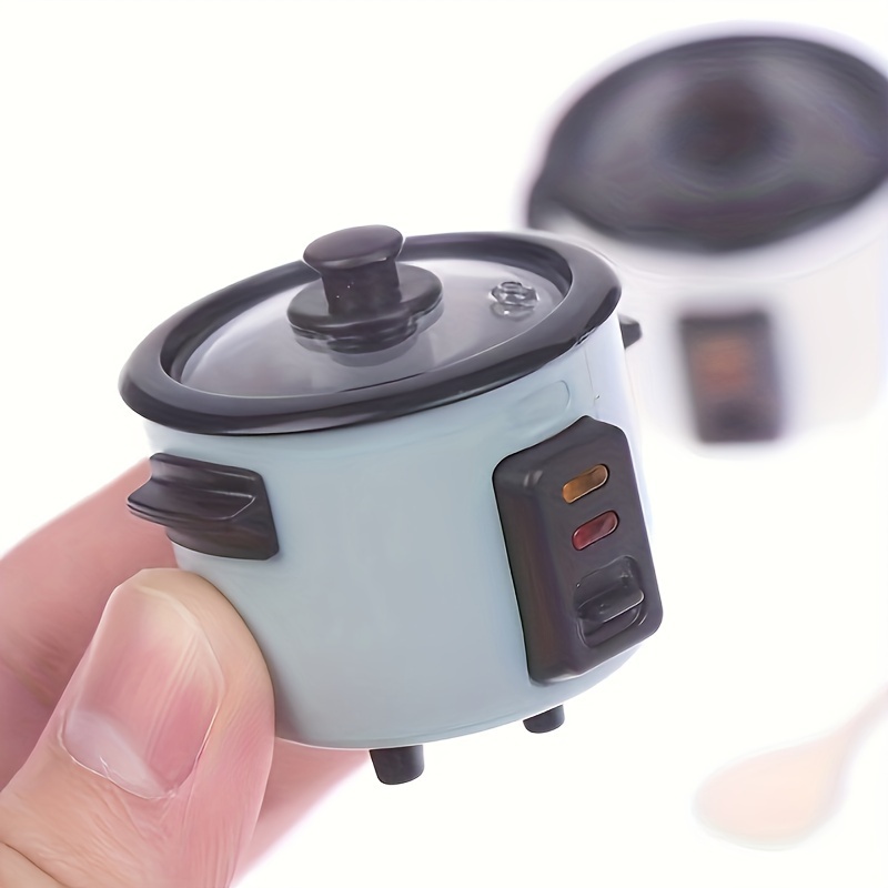 1/6 Scale Dollhouse Miniature Rice Cooker With Rice Spoon Kitchen