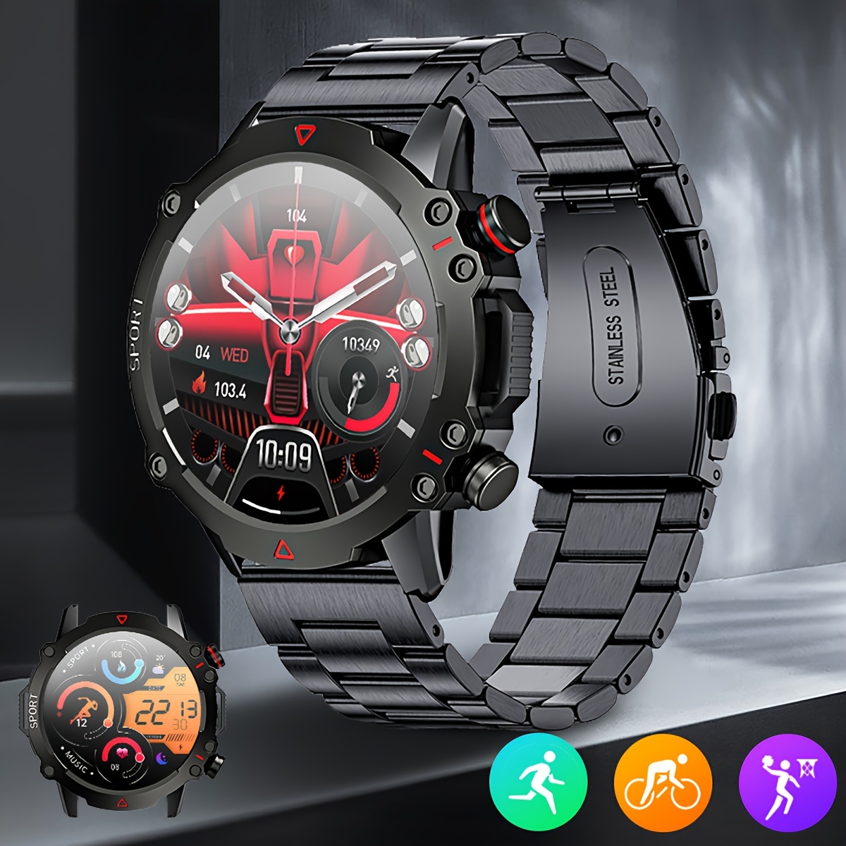 Reloj inteligente para hombre y mujer, medidor de glucosa en sangre, ECG,  frecuencia cardíaca, presión arterial, temperatura, rastreador de salud,  nuevo - AliExpress