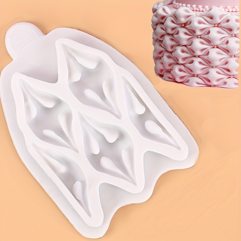 Fabric Puff Silicone Fondant Mold Cake Decorating Tool Fondant