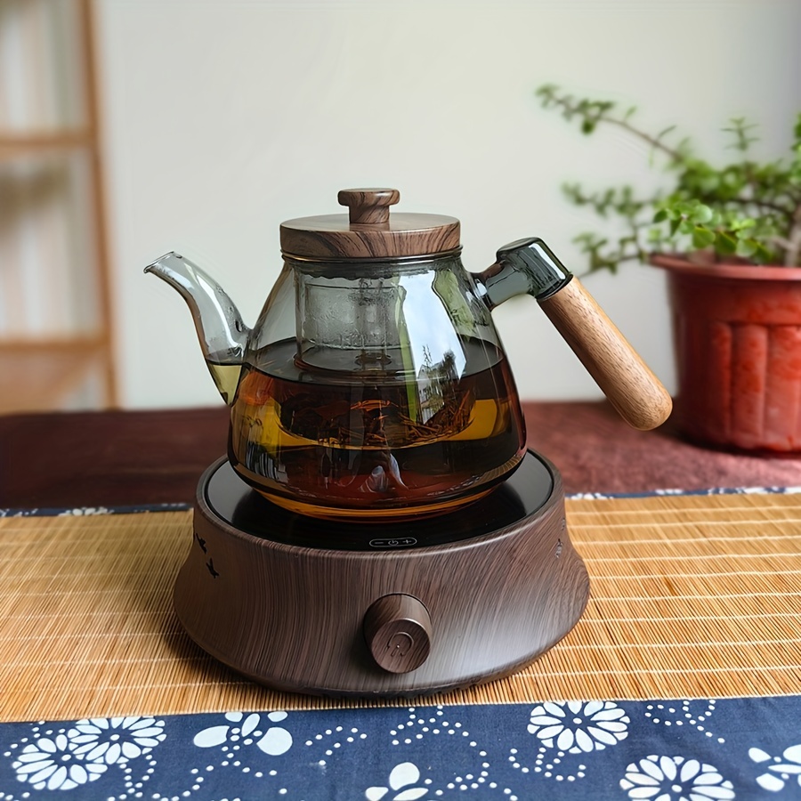 Modern Glass Tea Kettle With Electric Temperature Control Stove 13.5 Stove  Top Teapot Dining Decor Housewarming Gift 