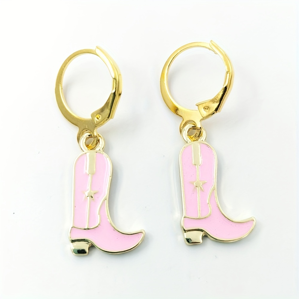 Western Cowgirl Boots Earrings