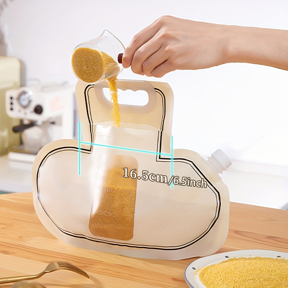 Grain Moisture-proof Sealed Bag Transparent Grain Storage Suction Bags  Insect-proof Thickened Portable Food-grade Storage Bag