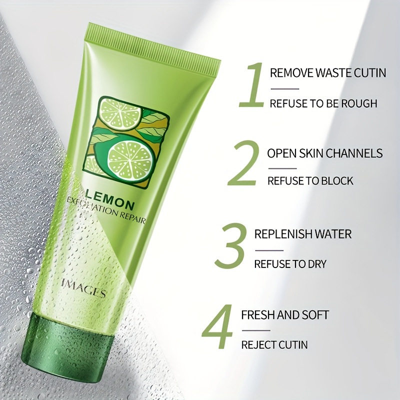 Lemon Exfoliating Gel for Deep Cleansing and Moisturizing