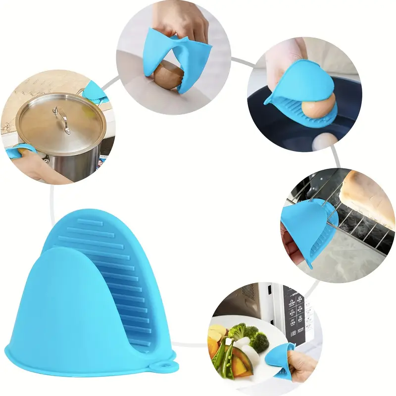  Oven Mitts Heat Resistant – (Aqua Color) Mini Oven Mitts,  Silicone Gloves Heat Resistant, Kitchen Gloves for Cooking, Silicone Oven  Mitts & Pot Holders Sets, Kitchen Pot Holders & Oven Mitts