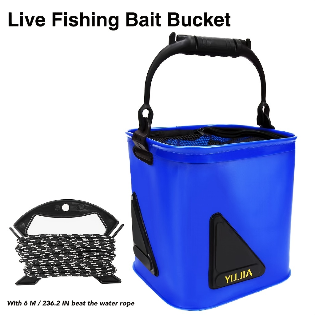 Fishing Bucket Eva Bucket With Rope Thickened Fishing Bucket - Temu