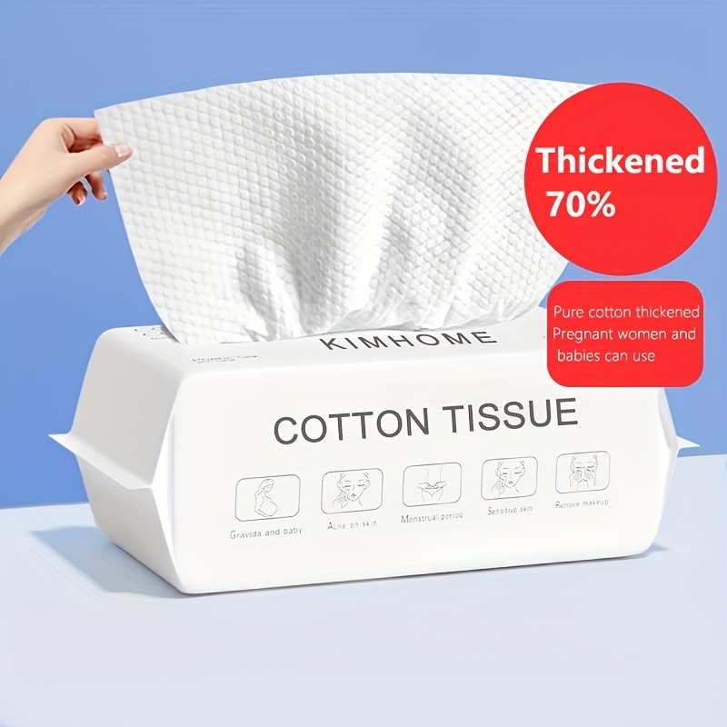 Disposable Face Cotton Tissue Washing Soft Dry Wipes Facial - Temu