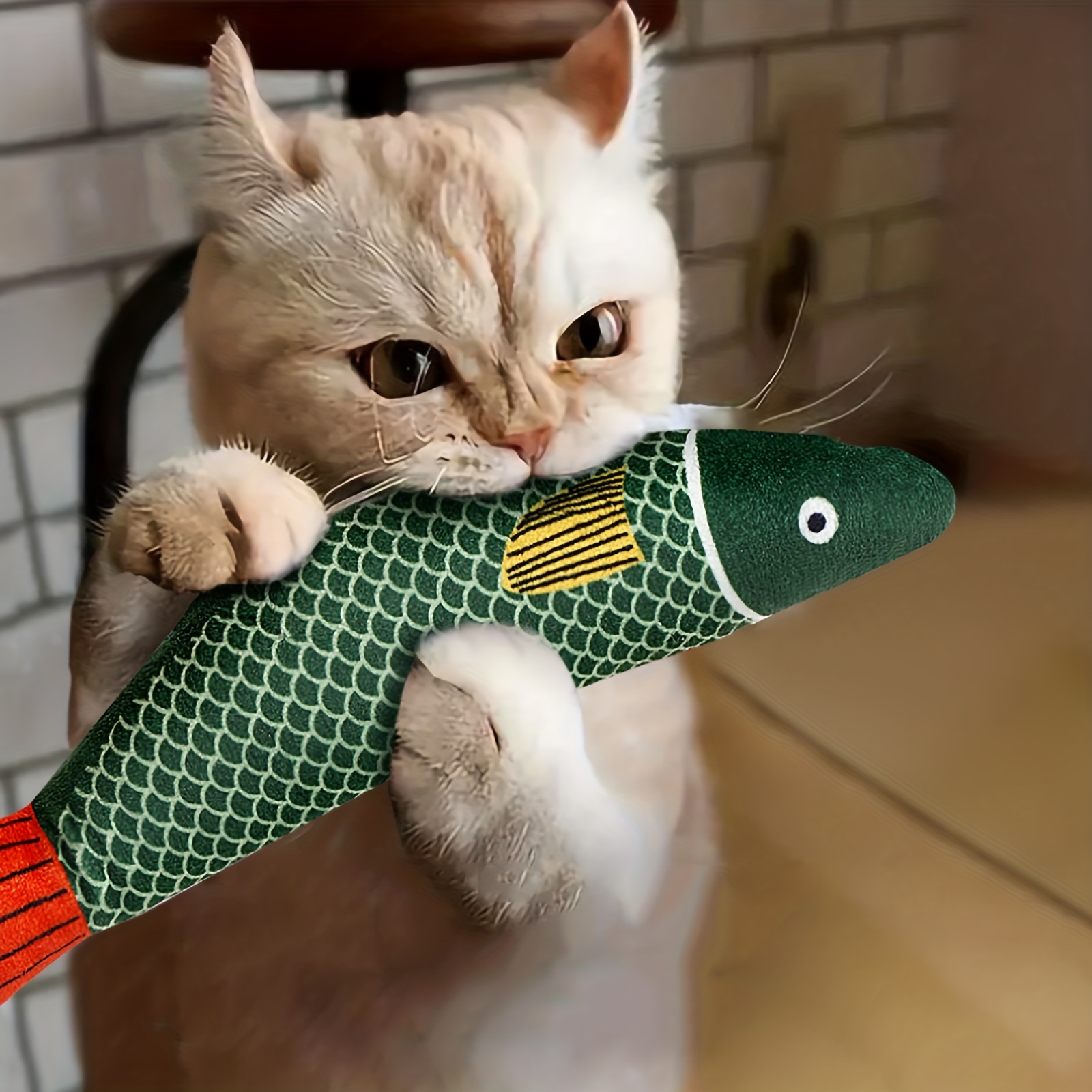 Poisson électrique qui remue, poisson flottant réaliste, jouet électrique  réaliste en peluche pour chat, jouet interactif amusant à mâcher pour chat