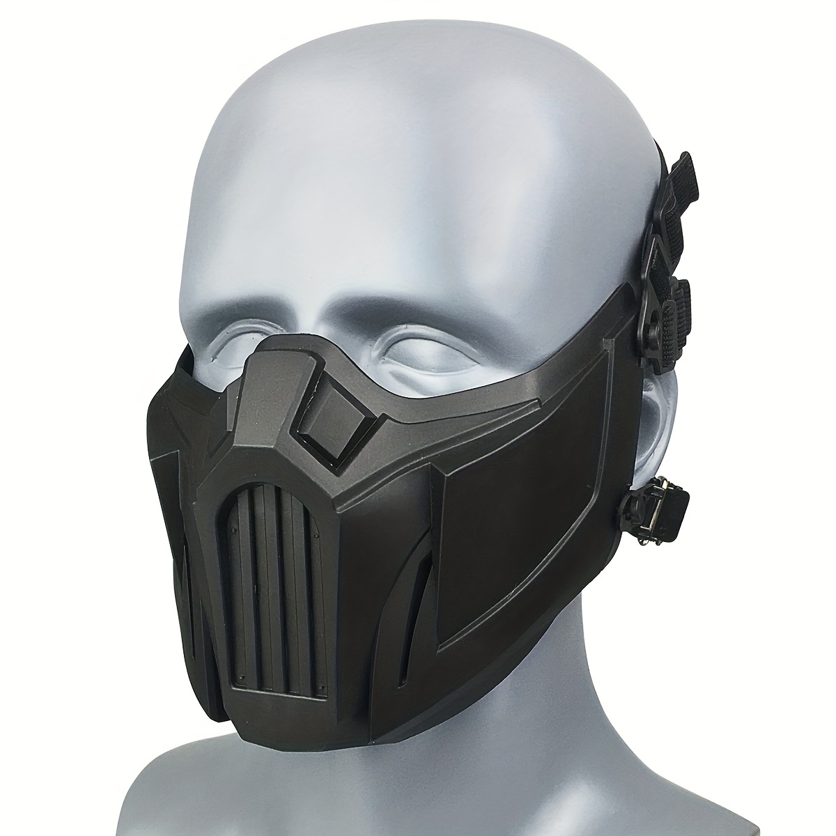 Máscara protectora de media cara para caza, mascarilla táctica