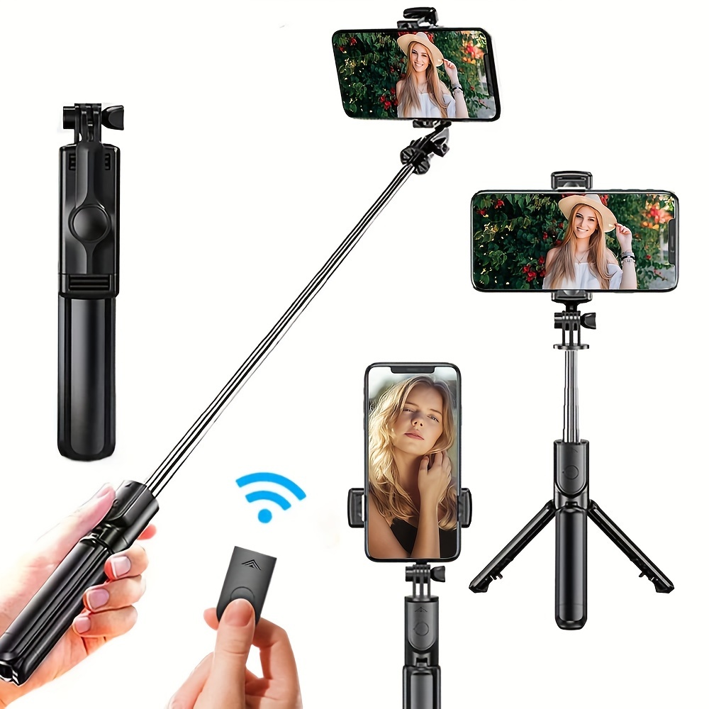 

Anti-shake Selfie Stick, Mobile Phone Live Streaming Tripod Stand, Extended Fill Light, All-in-one Photo Selfie Stick, Telescopic Handheld Stable Universal 360-degree Automatic Rotation, For Vivo Oppo